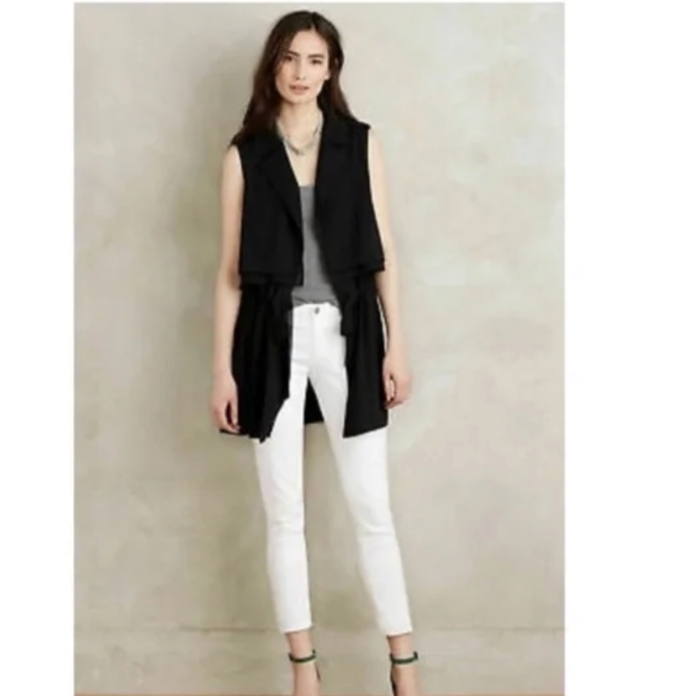 Anthropologie Cartonnier River Road Vest Black Size Medium